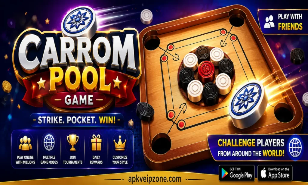 Carrom pool game 